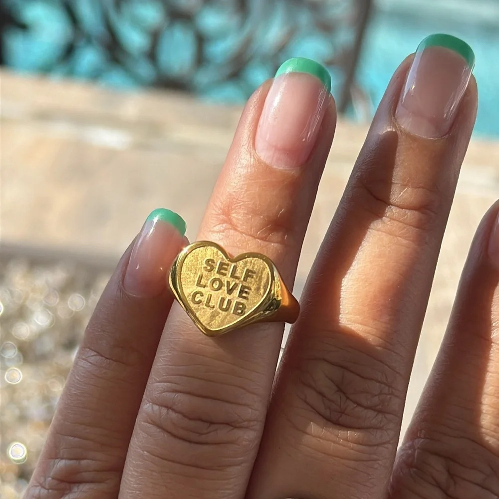 Self Love Club Heart Shaped Ring - Picture 12 of 12